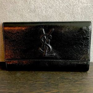 YSL Patent Leather Belle De Jour Clutch (Black)